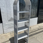 1970's Wicker Shelving Unit - 73" Tall Storage Hooks & Racks CANDID HOME