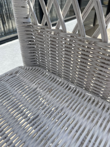 1970's Wicker Shelving Unit - 73" Tall