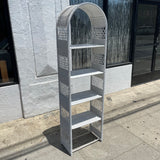 1970's Wicker Shelving Unit - 73" Tall Storage Hooks & Racks CANDID HOME