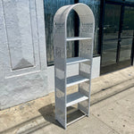 1970's Wicker Shelving Unit - 73" Tall Storage Hooks & Racks CANDID HOME