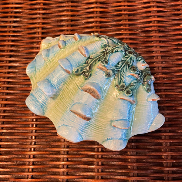 Vintage Italian Ceramic Clam Jewelry Box by Vietri jewelry box CANDID HOME