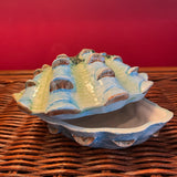 Vintage Italian Ceramic Clam Jewelry Box by Vietri jewelry box CANDID HOME