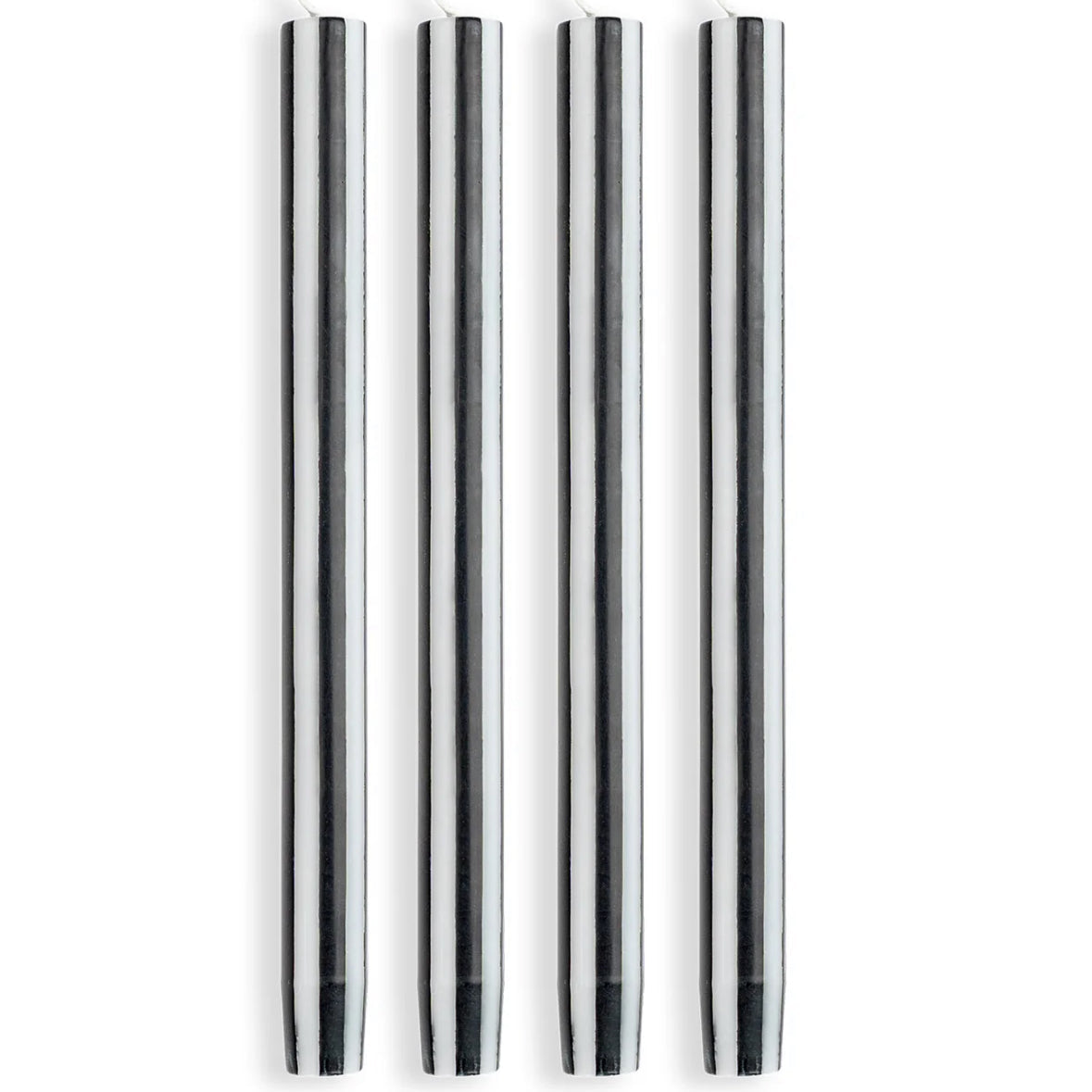 Striped Dinner Candles by Yod and Co. Candles yod and co Black + White