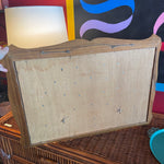 1970's Wooden Fruit on Linen Framed Art - 28" x 26" Art CANDID HOME