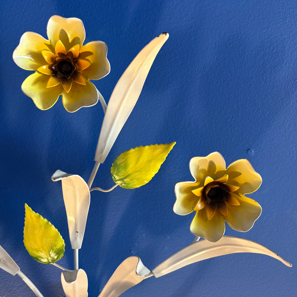 Vintage Italian Tole Floral Sconce Lighting CANDID HOME