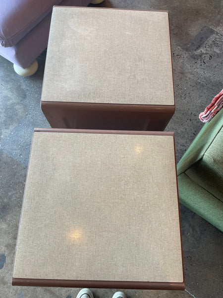 1940's Vintage Simmons Furniture Metal Nightstands - A Pair Nightstand CANDID HOME