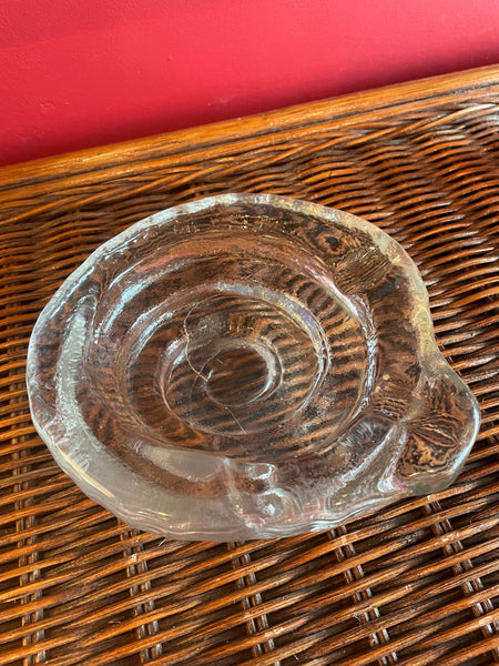 1970's Vintage Art Glass Ashtray ashtray CANDID HOME