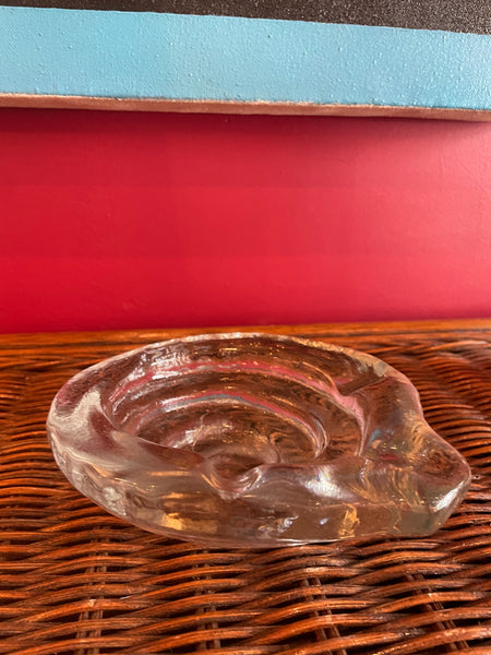 1970's Vintage Art Glass Ashtray ashtray CANDID HOME