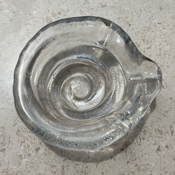 1970's Vintage Art Glass Ashtray ashtray CANDID HOME