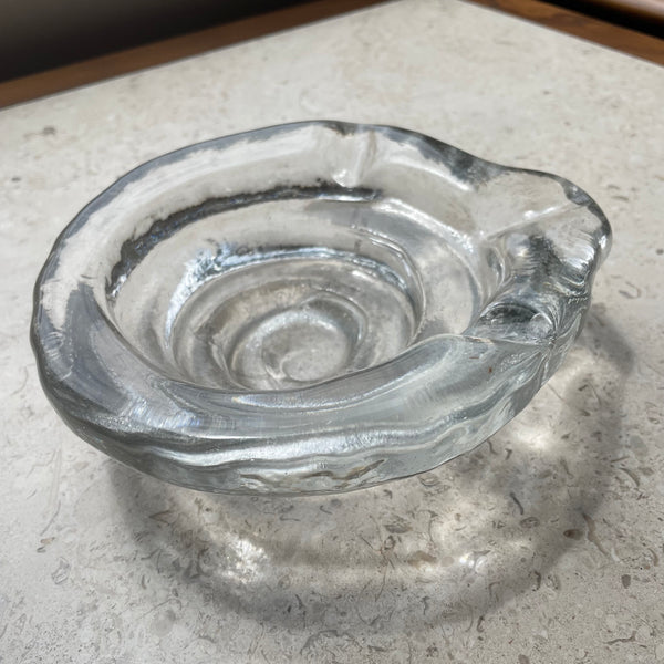 1970's Vintage Art Glass Ashtray ashtray CANDID HOME