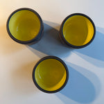 Vintage Mexican Ceramic Cups - Set of 3 Drinking Glasses CANDID HOME