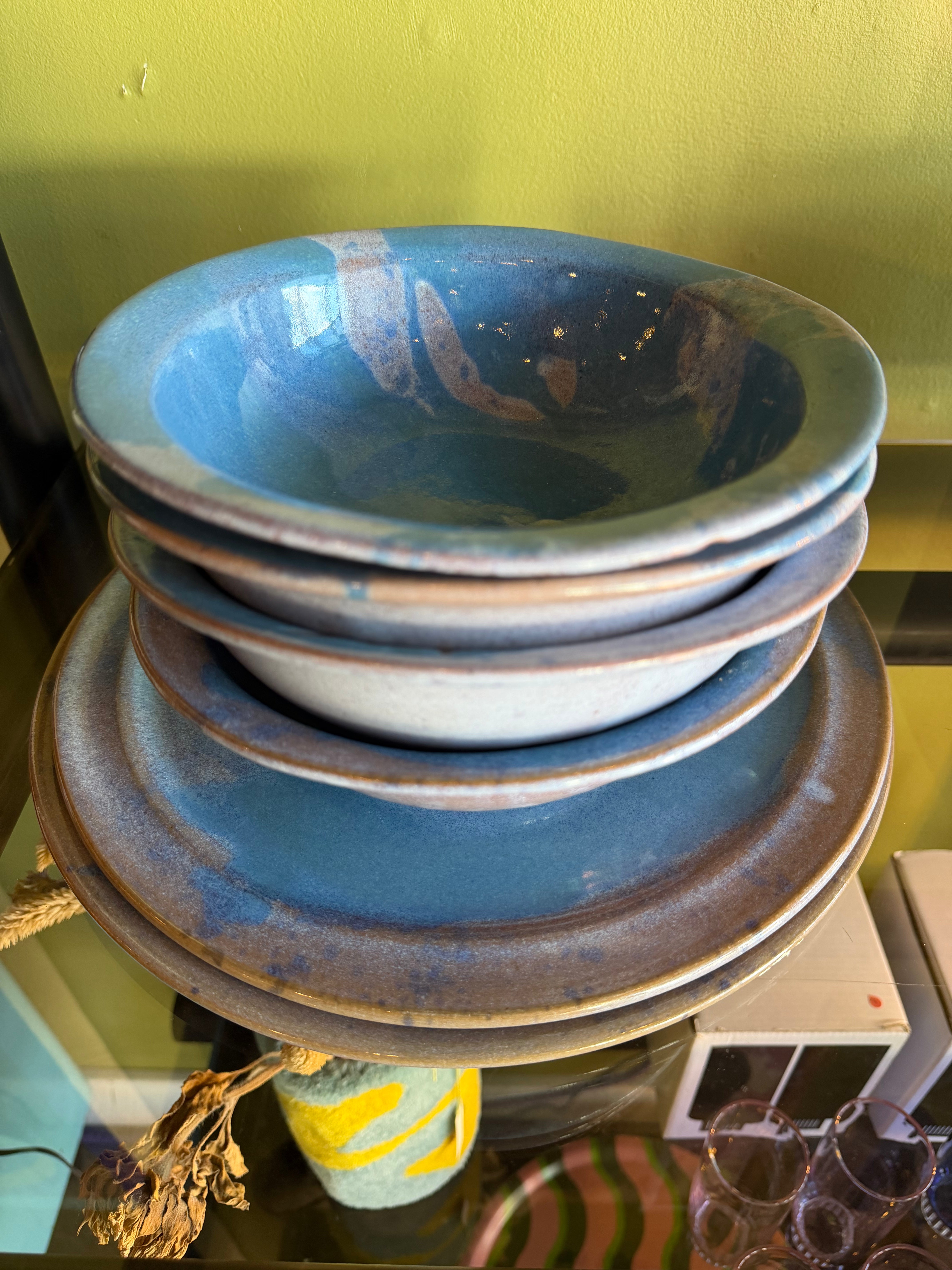 1970s Stoneware Plates - 2 Available Dinnerware CANDID HOME