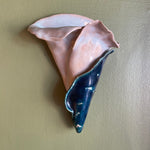 1940's Ceramic Lily Wall Pocket planter CANDID HOME