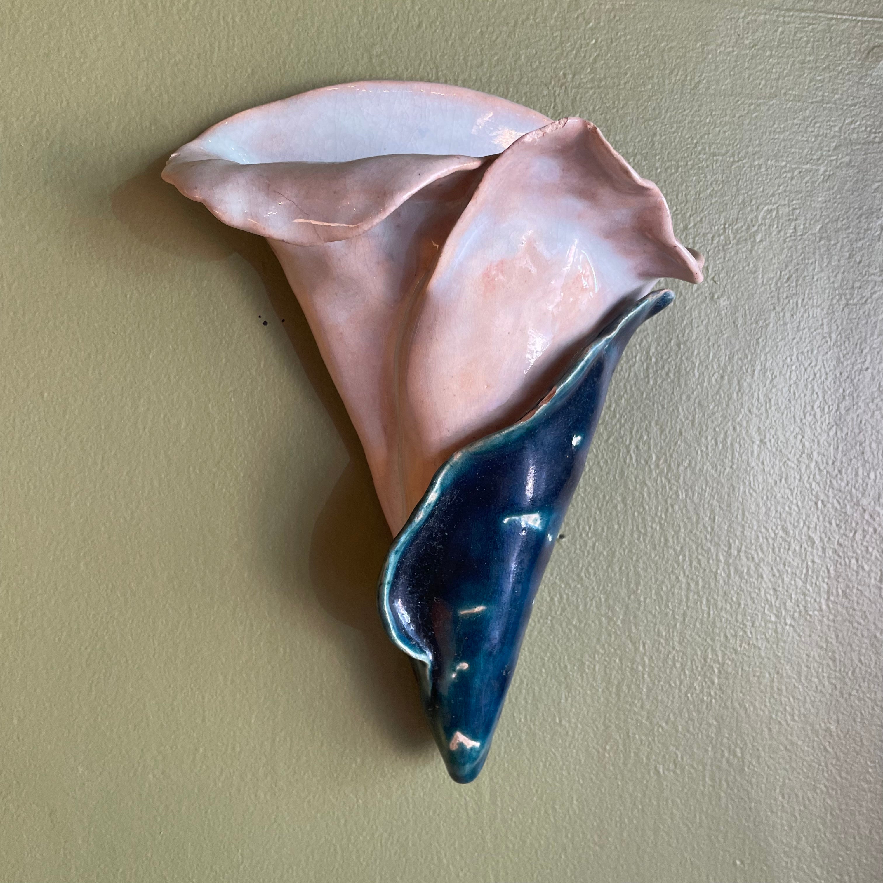 1940's Ceramic Lily Wall Pocket planter CANDID HOME