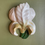 1940's Ceramic Iris Wall Pocket planter CANDID HOME