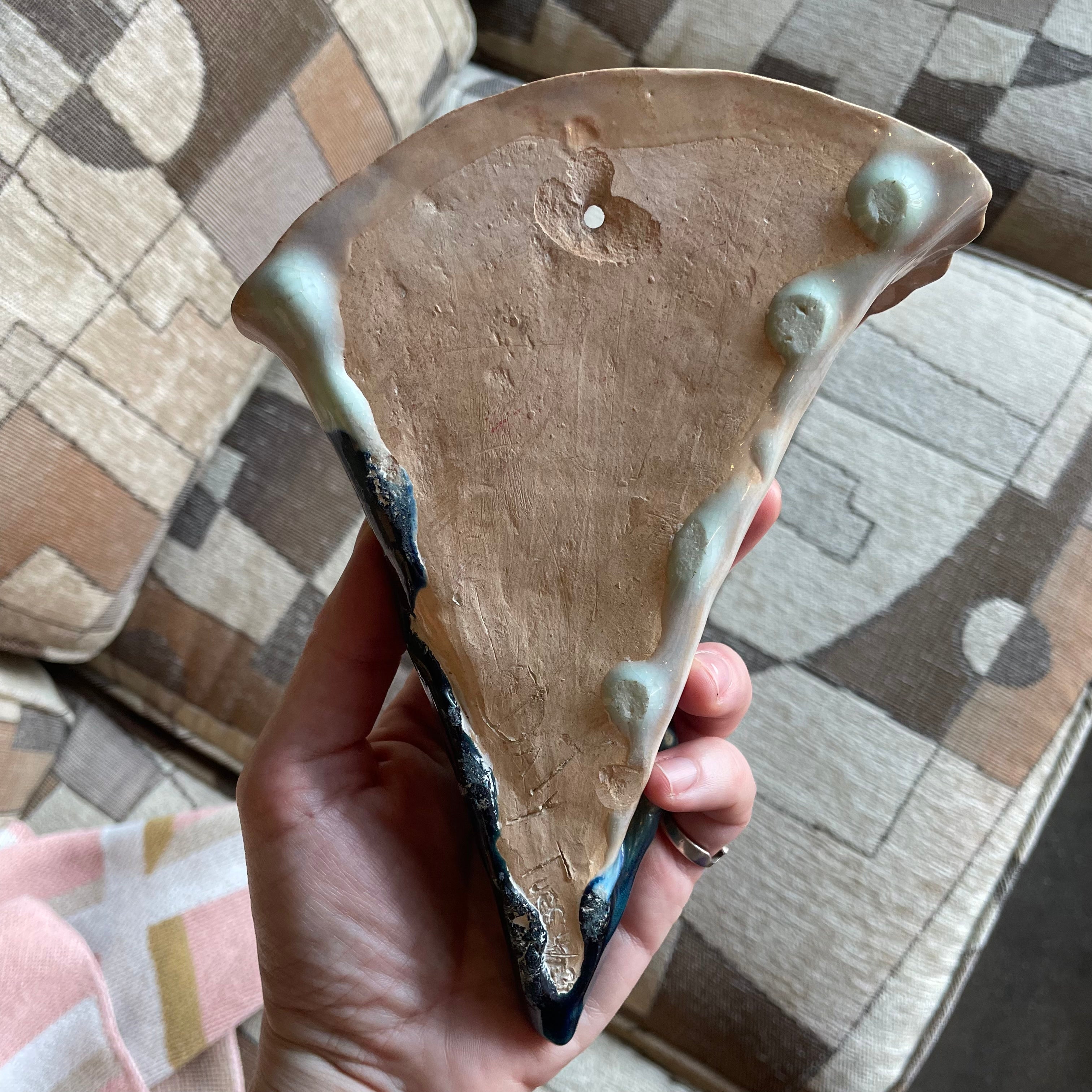 1940's Ceramic Lily Wall Pocket planter CANDID HOME