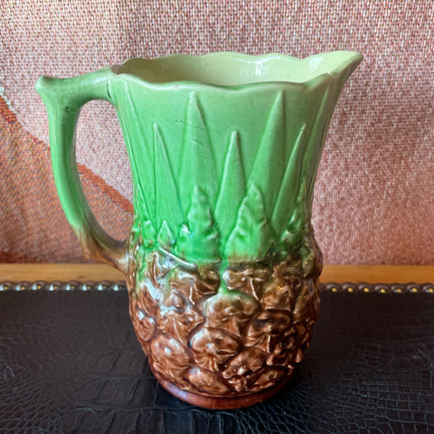 Vintage Italian Majolica Pineapple Pitcher Ceramic Pitcher CANDID HOME