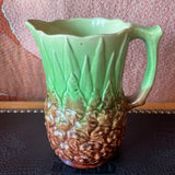 Vintage Italian Majolica Pineapple Pitcher Ceramic Pitcher CANDID HOME