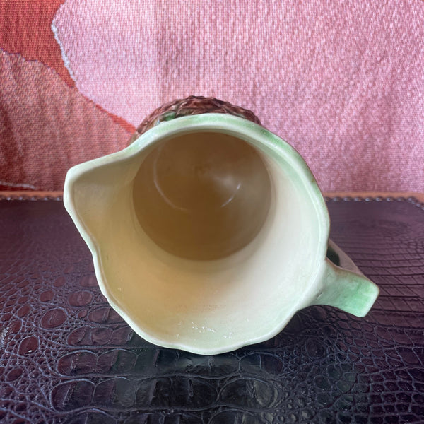 Vintage Italian Majolica Pineapple Pitcher Ceramic Pitcher CANDID HOME