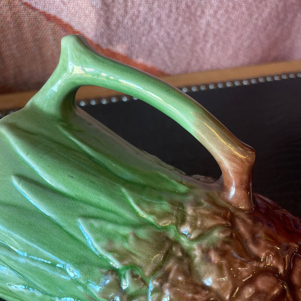 Vintage Italian Majolica Pineapple Pitcher Ceramic Pitcher CANDID HOME