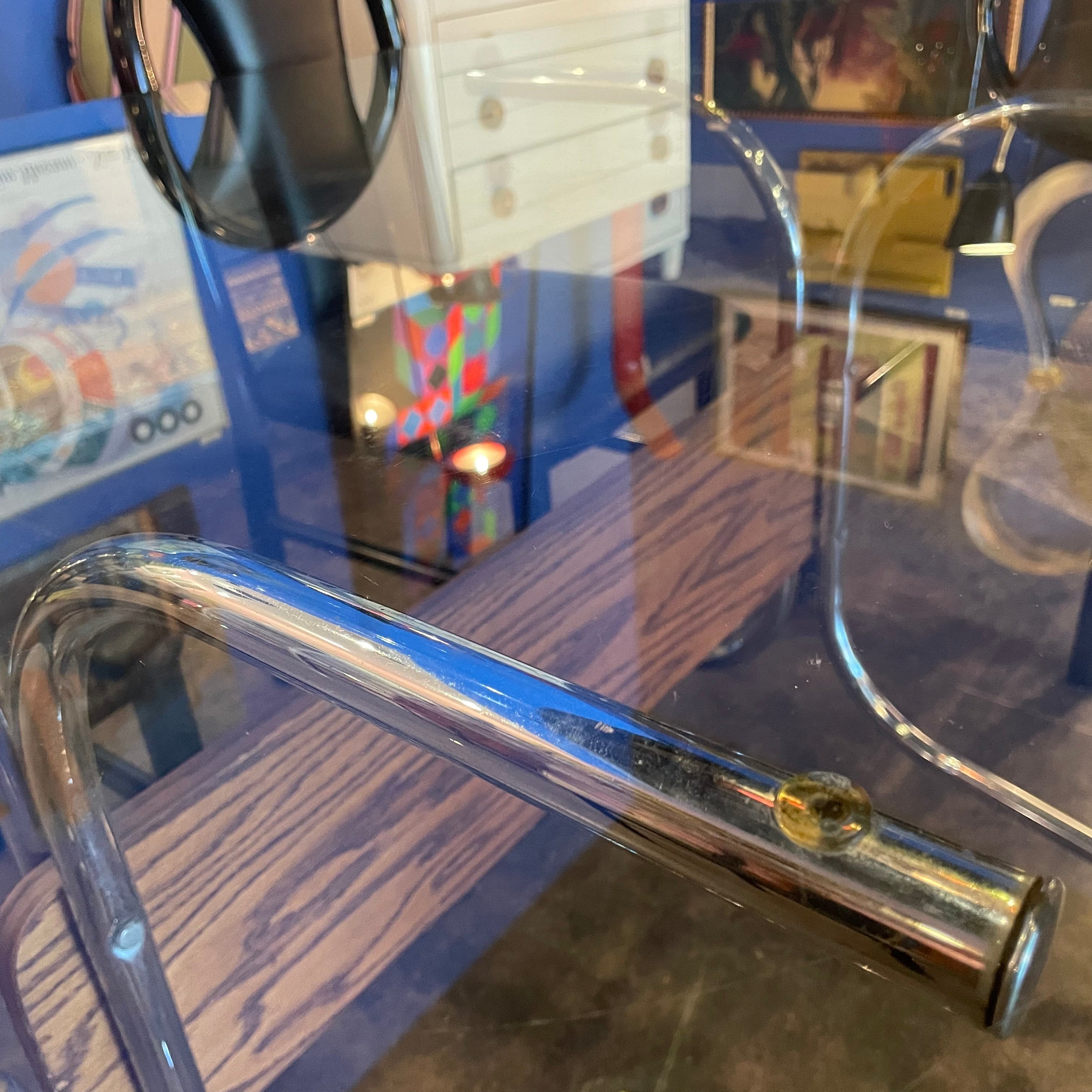 1970's Chrome + Glass Dining Table Dining table jack
