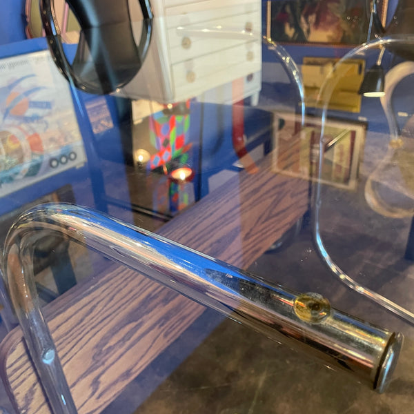 1970's Chrome + Glass Dining Table Dining table jack