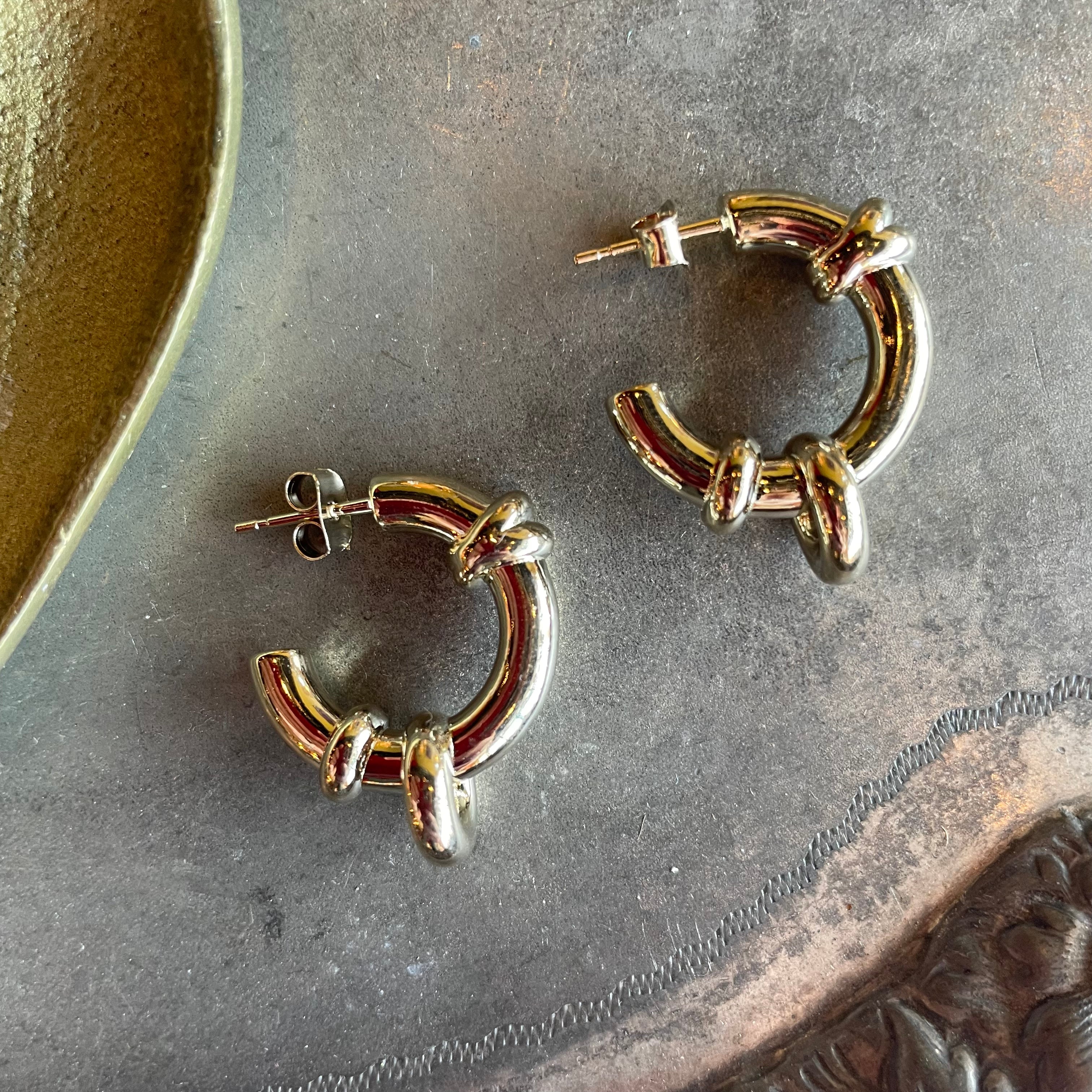 Janis Earrings by Justine Clenquet Earrings Justine Clenquet Brass