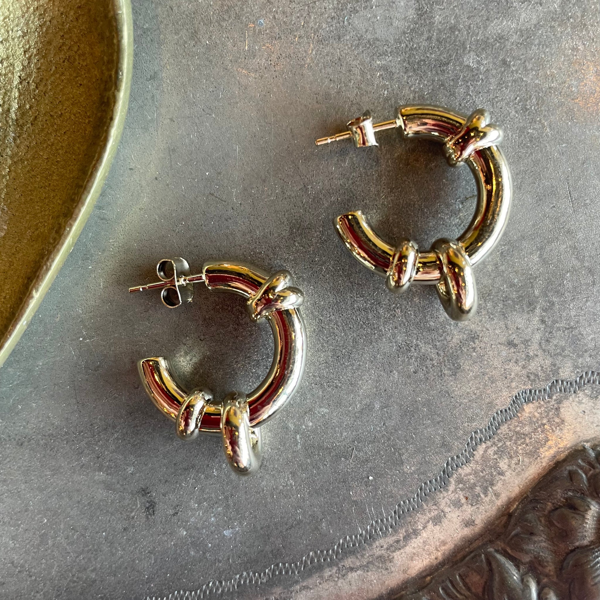 Janis Earrings by Justine Clenquet Earrings Justine Clenquet Brass