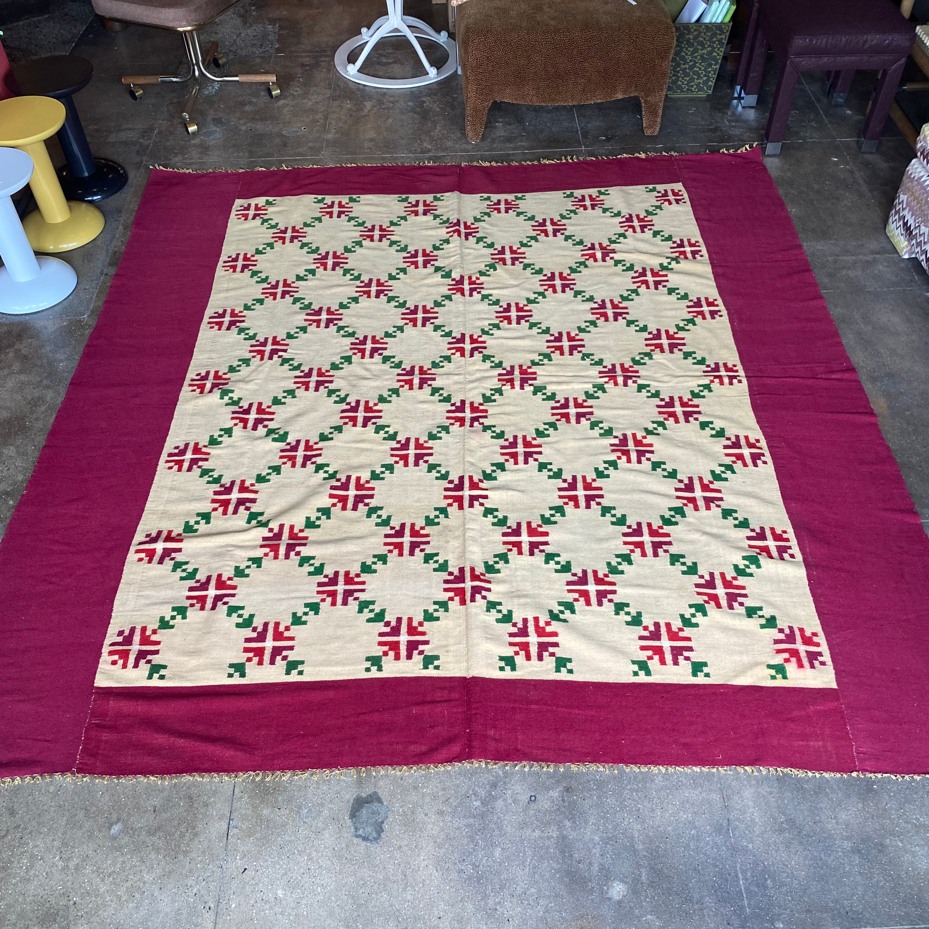 7'4” x 7'9” Vintage Turkish Rug Rugs CANDID HOME   