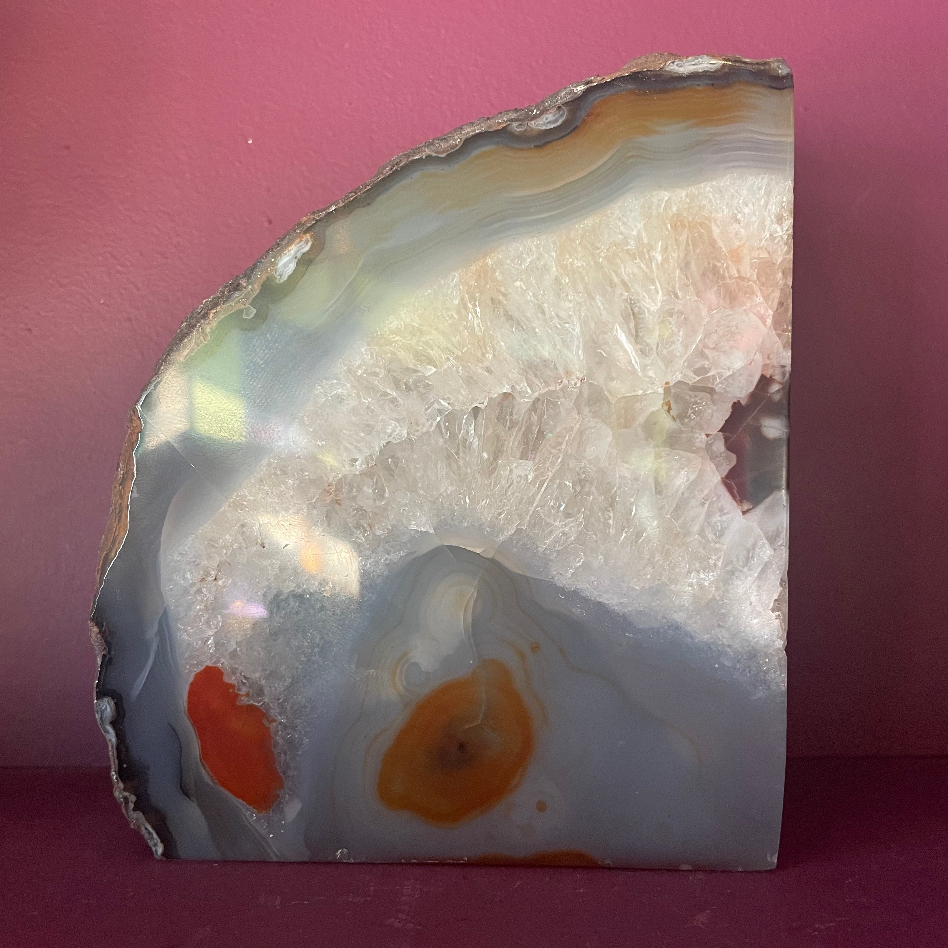 Vintage Single Geode Bookend bookends CANDID HOME