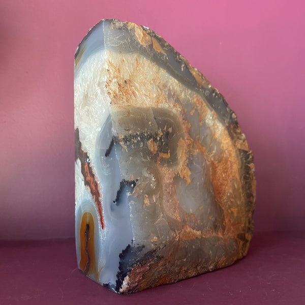 Vintage Single Geode Bookend bookends CANDID HOME