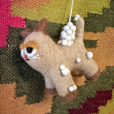 "Cat in Snow" Felt Ornament by Wrap Magazine