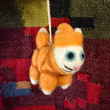 "Lee" Cat in Snowsuit Felt Ornament by Wrap Magazine