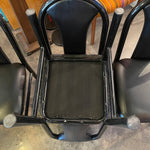 1980's Black Vinyl Dining Chairs - 4 Available Chairs jack