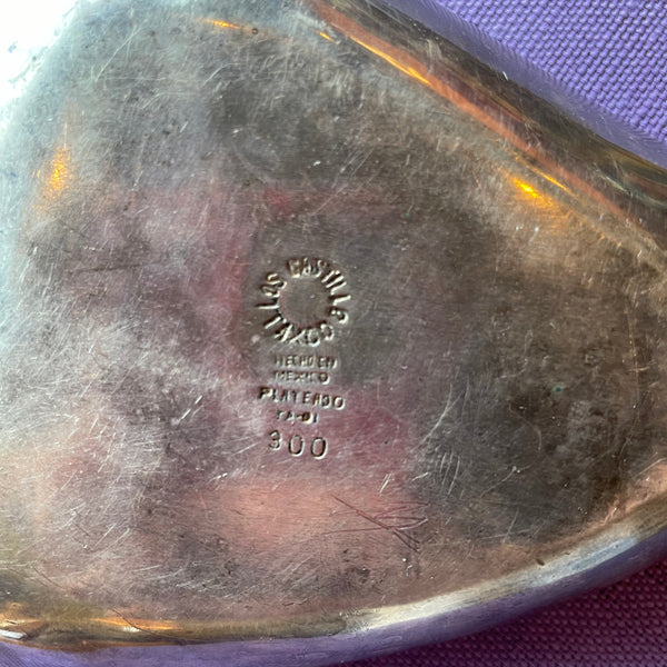 Vintage Los Castillo Silverplate Swan Dish bowl CANDID HOME