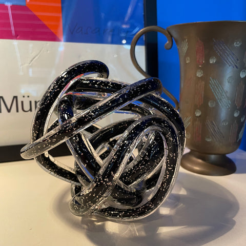 Vintage Murano Glitter Glass Tangle Sculpture janelle consign