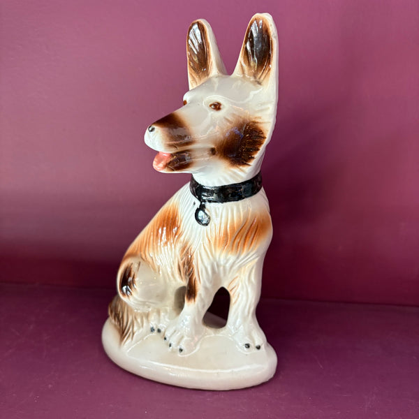 Vintage Shepard Ceramic Dogs - a pair