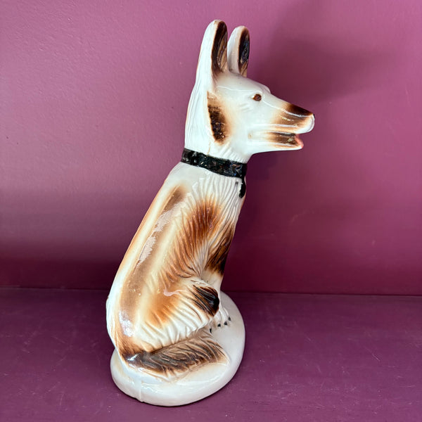 Vintage Shepard Ceramic Dogs - a pair