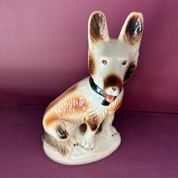 Vintage Shepard Ceramic Dogs - a pair