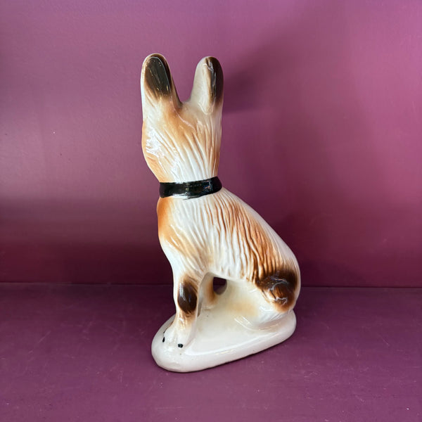 Vintage Shepard Ceramic Dogs - a pair