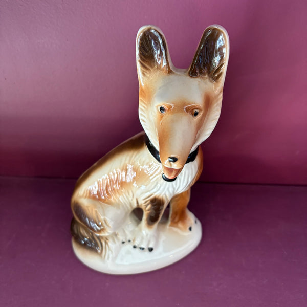 Vintage Shepard Ceramic Dogs - a pair