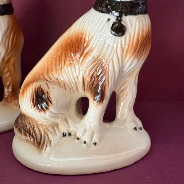 Vintage Shepard Ceramic Dogs - a pair