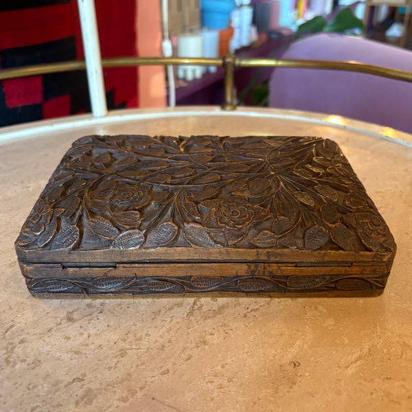Vintage Carved Wooden Boxes