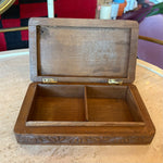 Vintage Carved Wooden Boxes jewelry box CANDID HOME