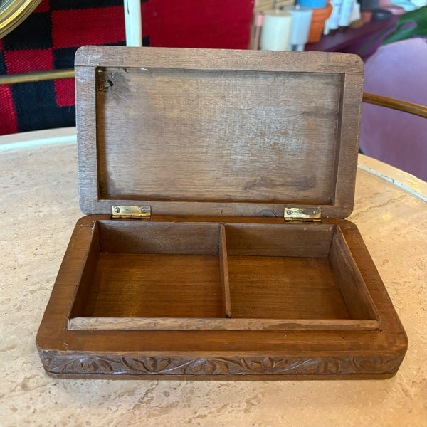 Vintage Carved Wooden Boxes