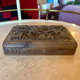 Vintage Carved Wooden Boxes jewelry box CANDID HOME