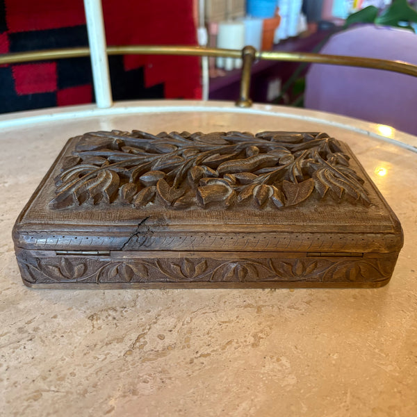 Vintage Carved Wooden Boxes
