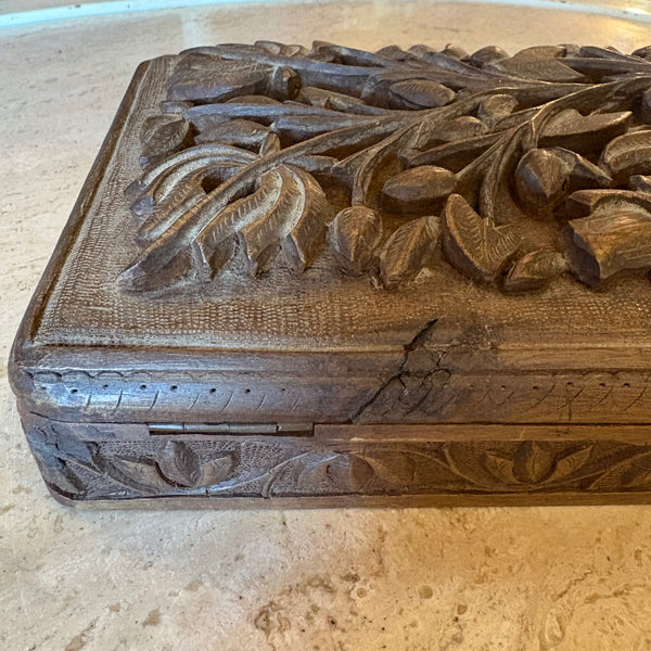 Vintage Carved Wooden Boxes