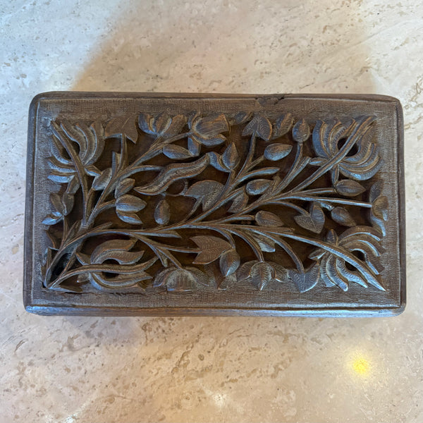 Vintage Carved Wooden Boxes