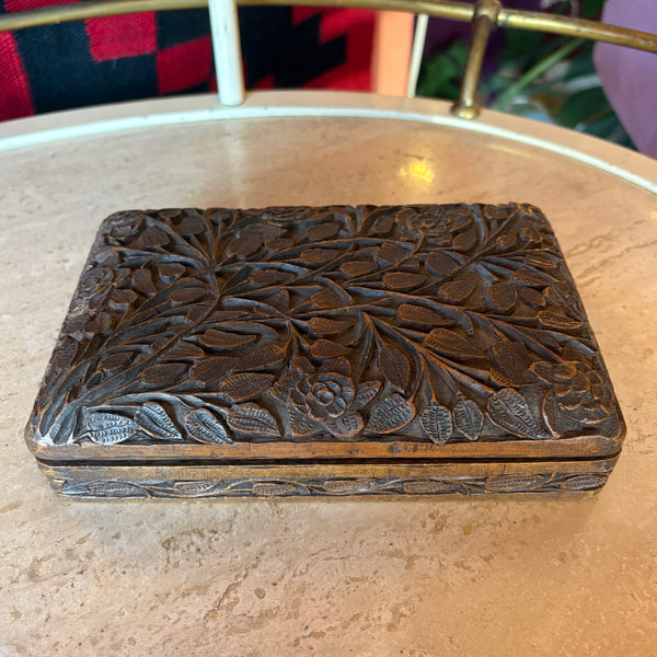 Vintage Carved Wooden Boxes